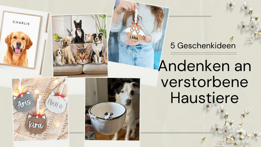 Andenken an verstorbenen Hund