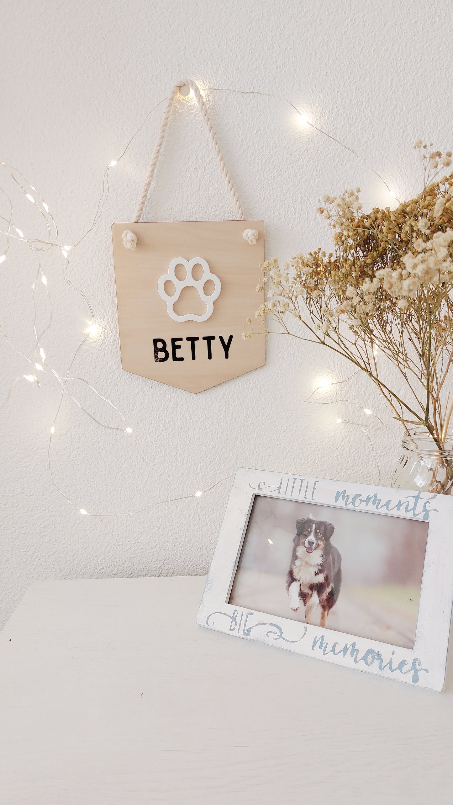Weihnachtsgeschenk Namensschild Hunde