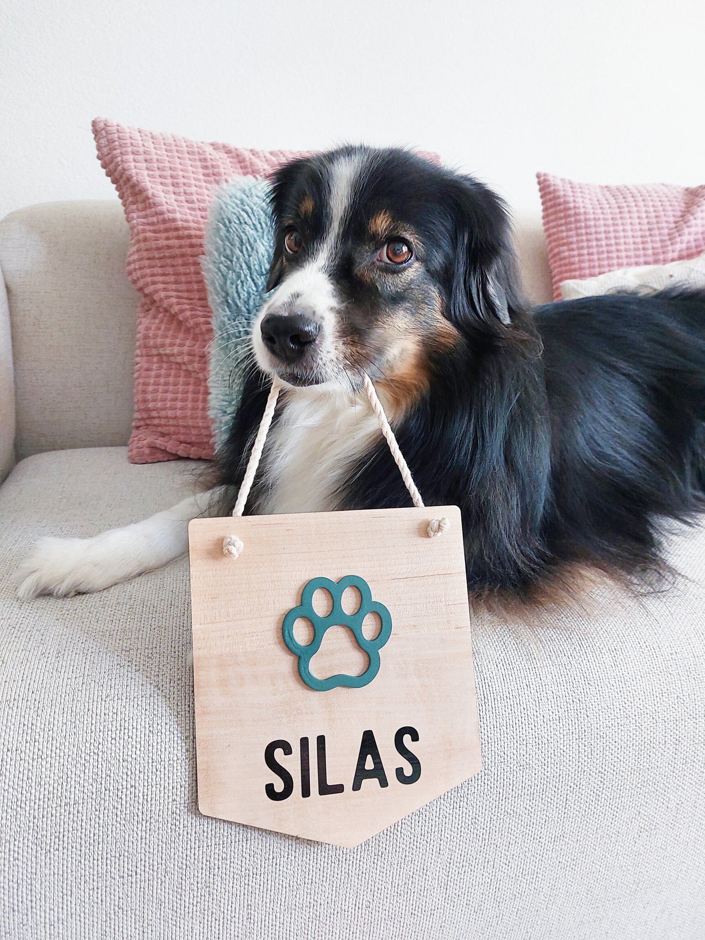 Weihnachtsgeschenk Namensschild Hunde