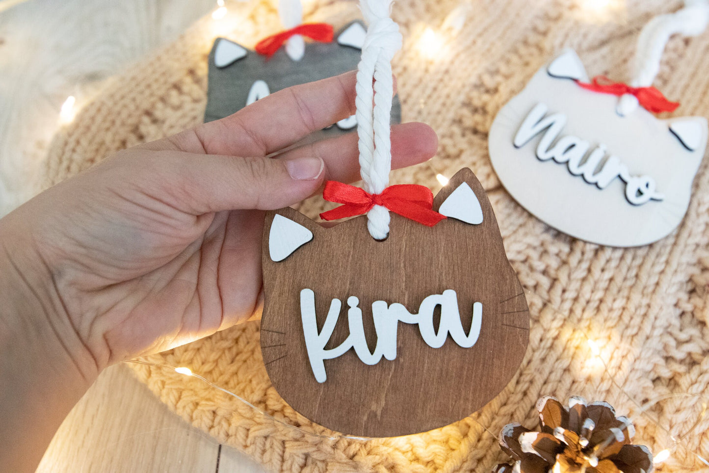 Weihnachtsbaumanhänger für Katzen