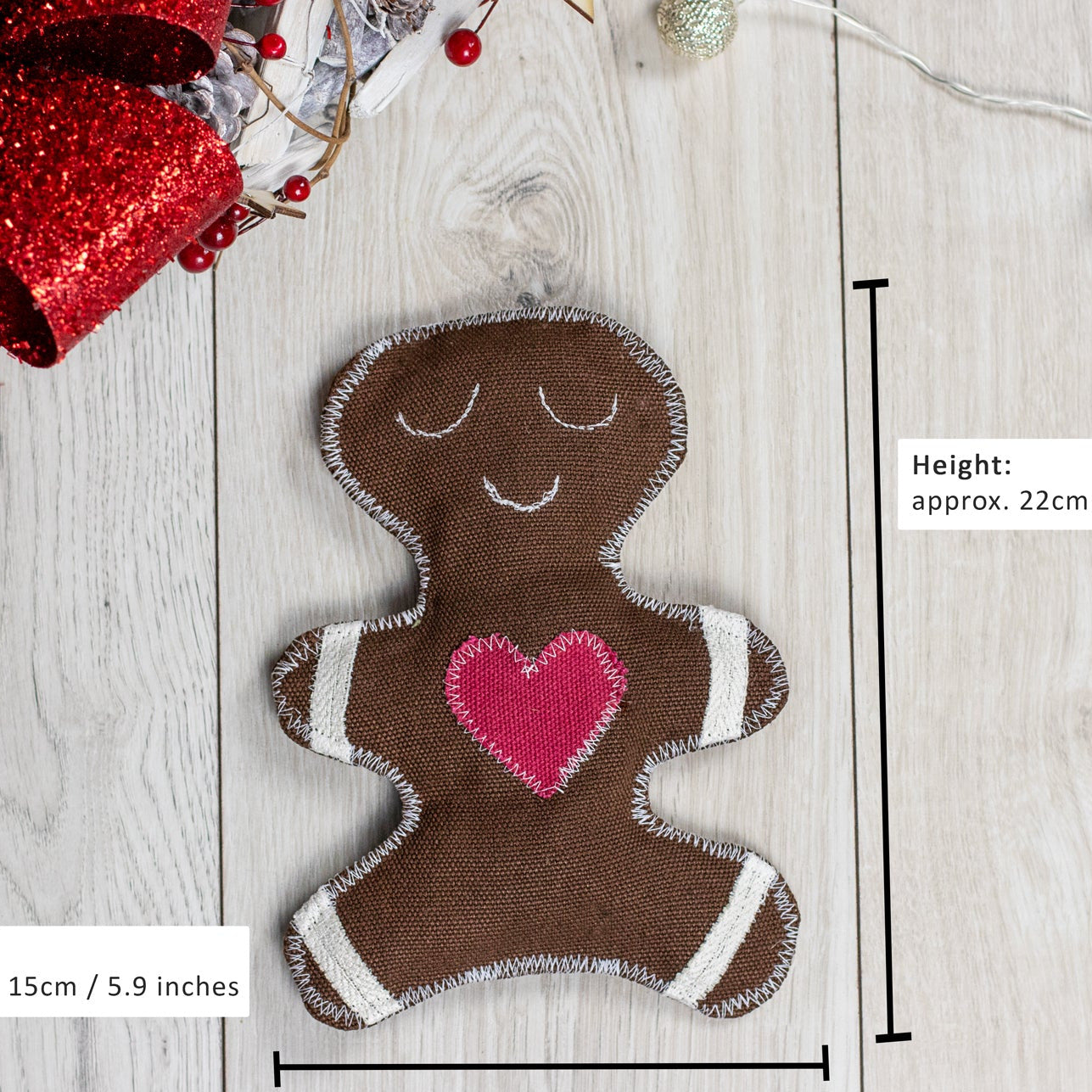 Lebkuchenmann Hundespielzeug zu Weihnachten